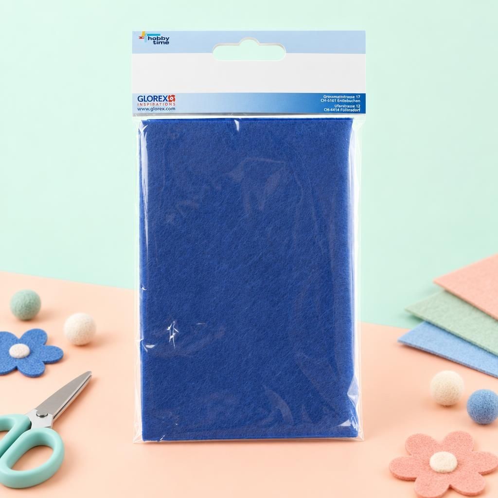 Hauptbild – Bastelfilz 20x30cm, 250g, 2St dunkelblau