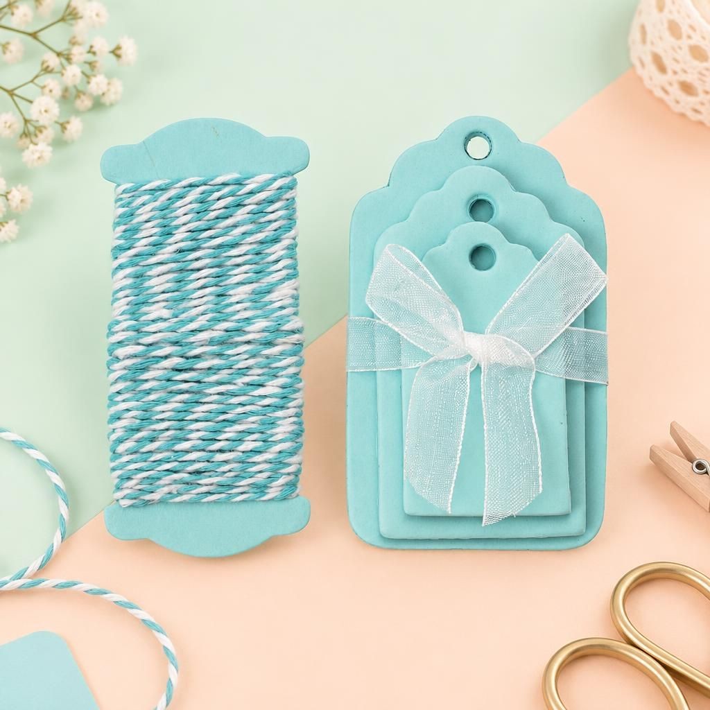 Generiert: Hauptbild – Papier-Etiketten 15St hellblau 5-8x3-5cm