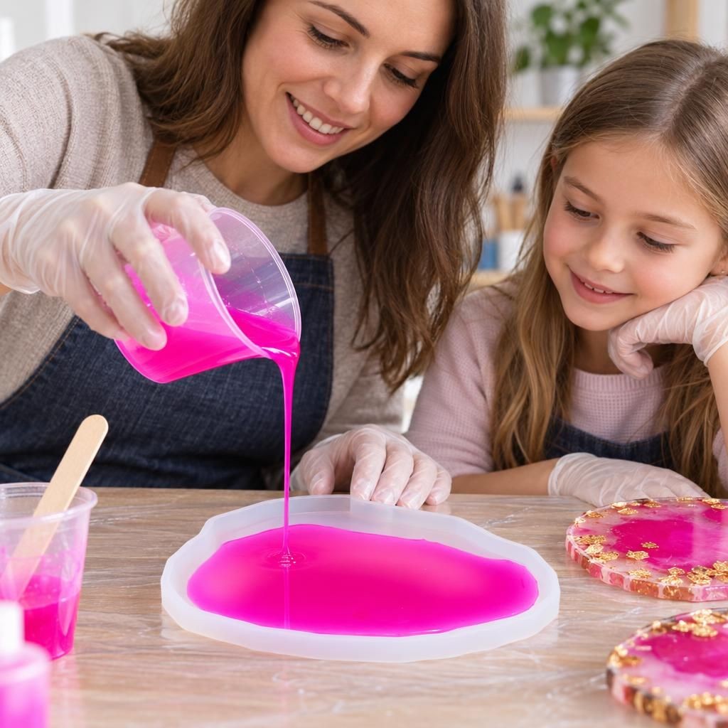 Mit Menschen – Gießharz-Farbe 10ml Neon pink