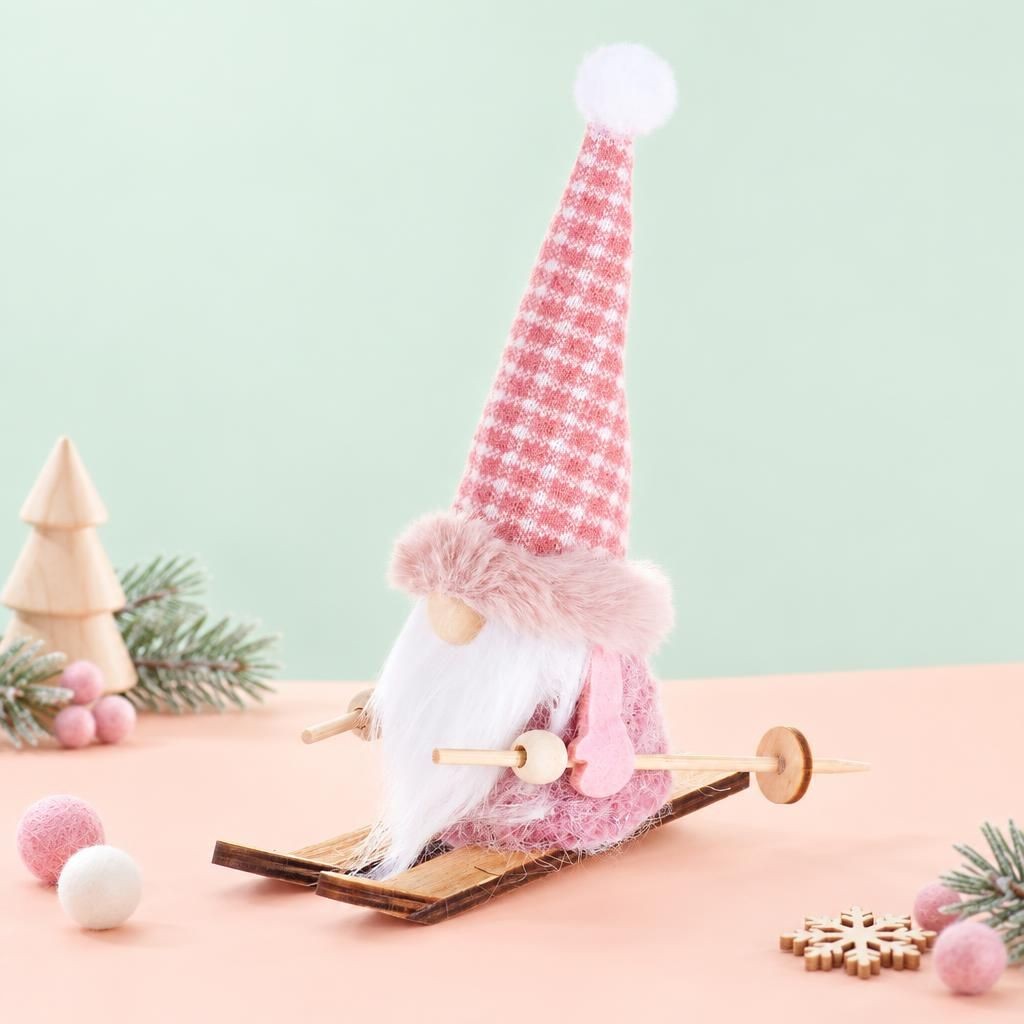 Generiert: Hauptbild – Wichtel Skifahrer, rosa
