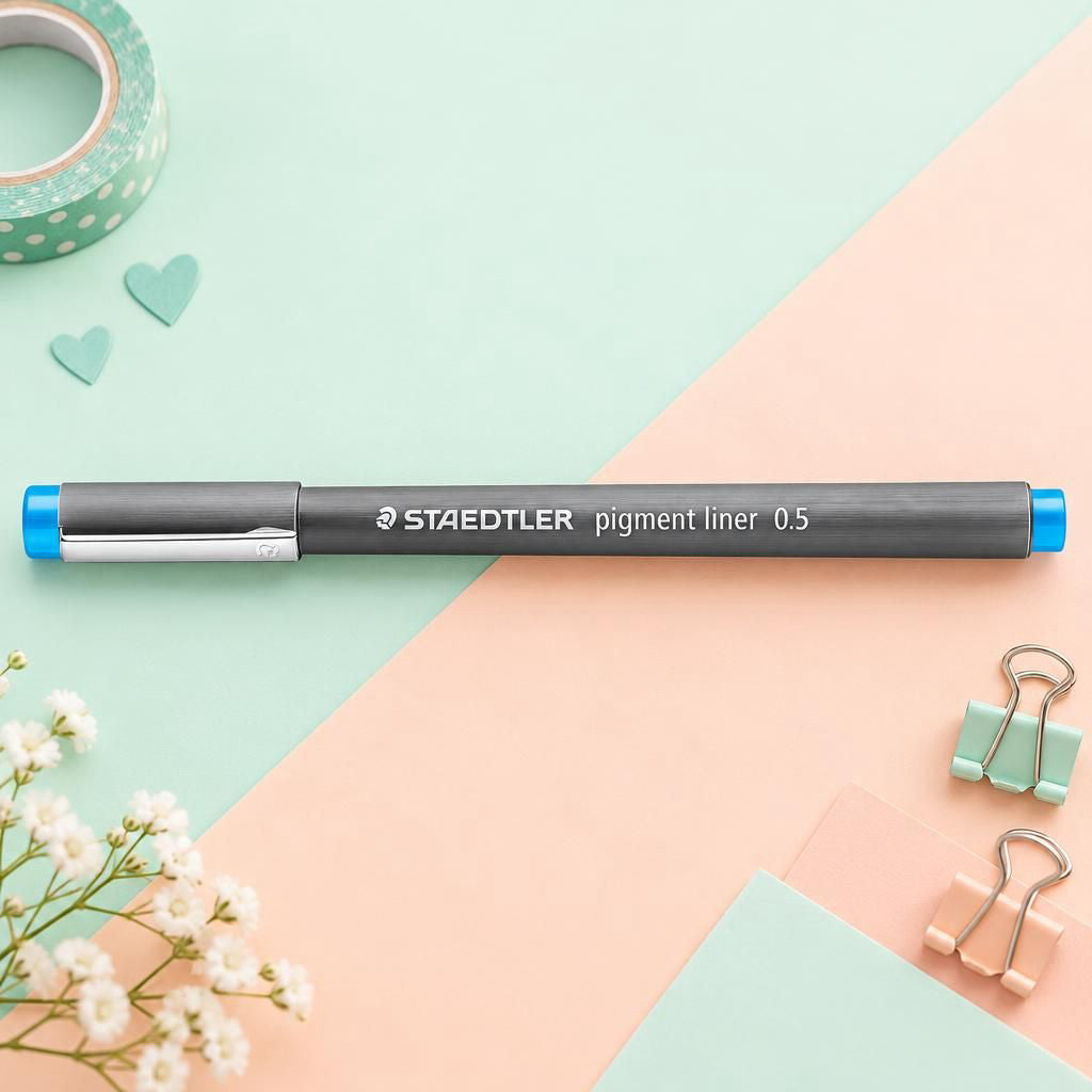 Generiert: [1bc15e5b-3994-4459-9c7c-a110019b5078:1] Hauptbild – pigment liner 308 hellblau 0.3mm