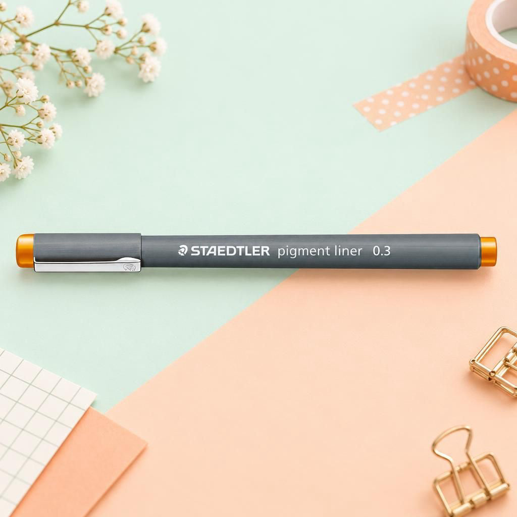 Generiert: [6ee745b2-7c57-428d-9692-07e5e9d78c1b:1] Hauptbild – pigment liner 308 orange 0.3mm