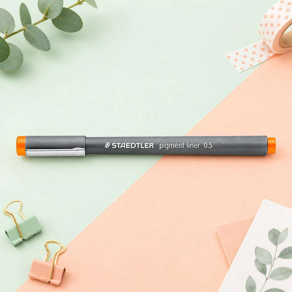 Generiert: [bb710529-930f-42e8-beaa-047fd782f307:1] Hauptbild – pigment liner 308 orange 0.5mm