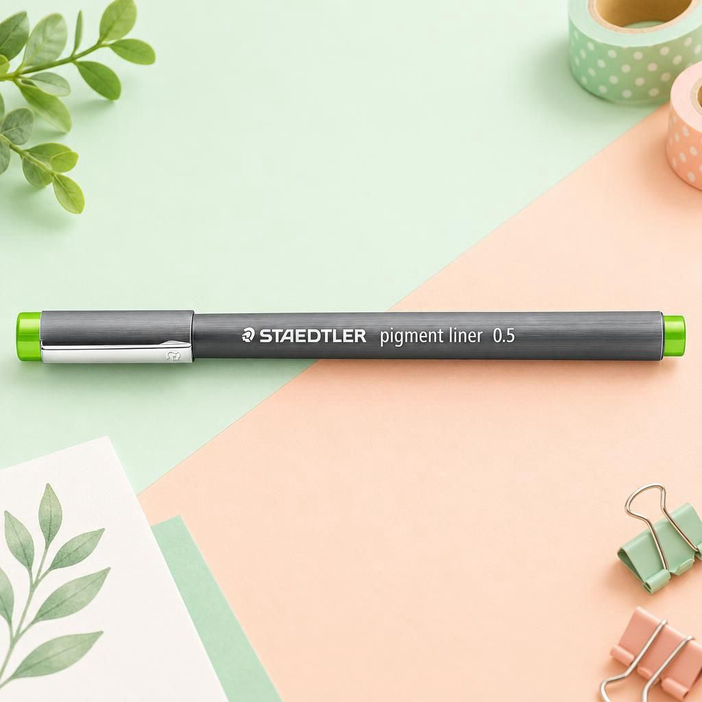 Generiert: [cb8552bc-f200-4595-bcda-a69265c89798:1] Hauptbild – pigment liner 308 hellgrün 0.5mm