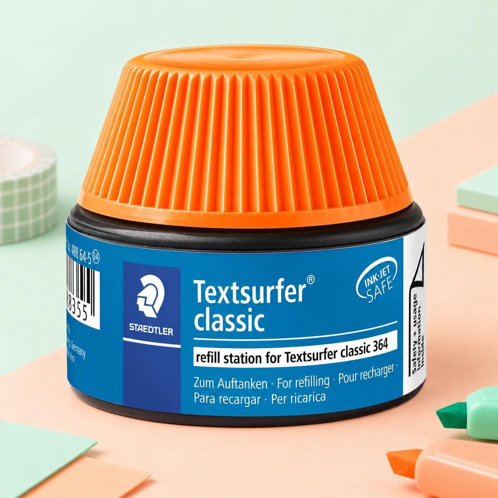 Generiert: [5823a944-35cf-4bc8-a3c4-1d3aa8b90a00:1] Hauptbild – Textsurfer® classic refill station 488 64 orange