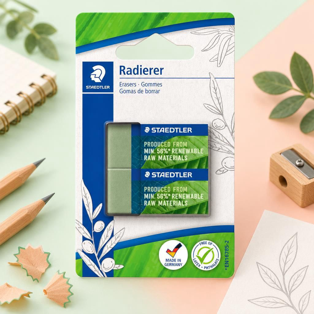 Generiert: [34d5fc3b-34a0-45ab-aeae-f128ade2e34d:1] Hauptbild – STAEDTLER® 526 83 Natural Ingredients Min. 56% Eraser