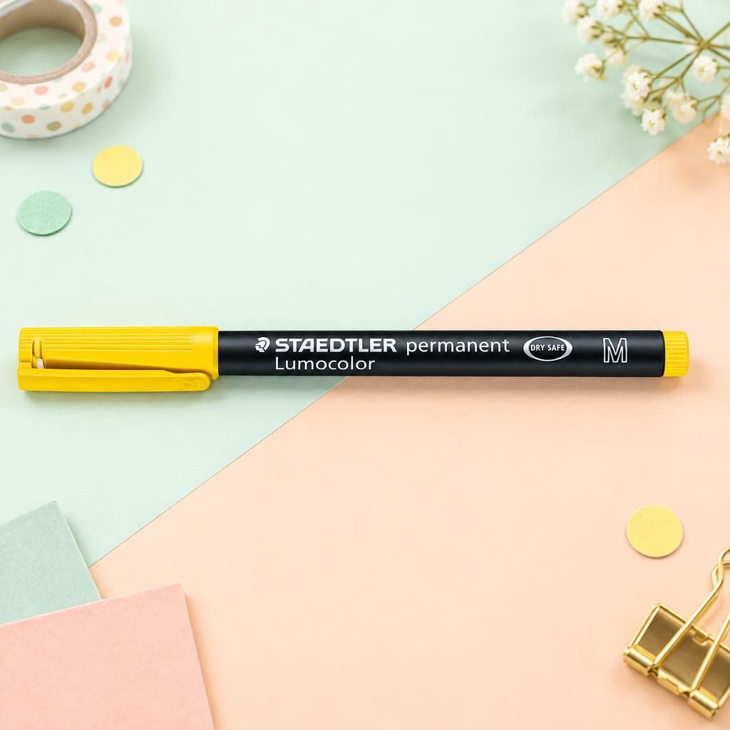 Generiert: [f0f2e504-07c4-48e4-b3bd-b24772a86886:1] Hauptbild – Lumocolor® permanent pen 317 M gelb