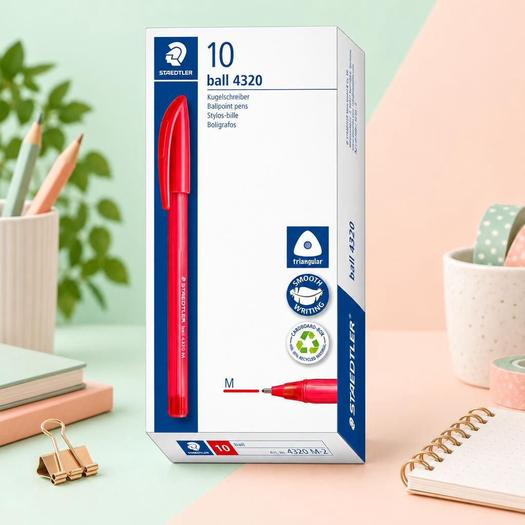Generiert: [29a85121-e48c-4bb3-a812-67196d587ec6:1] Hauptbild – STAEDTLER® ball 4320 M rot