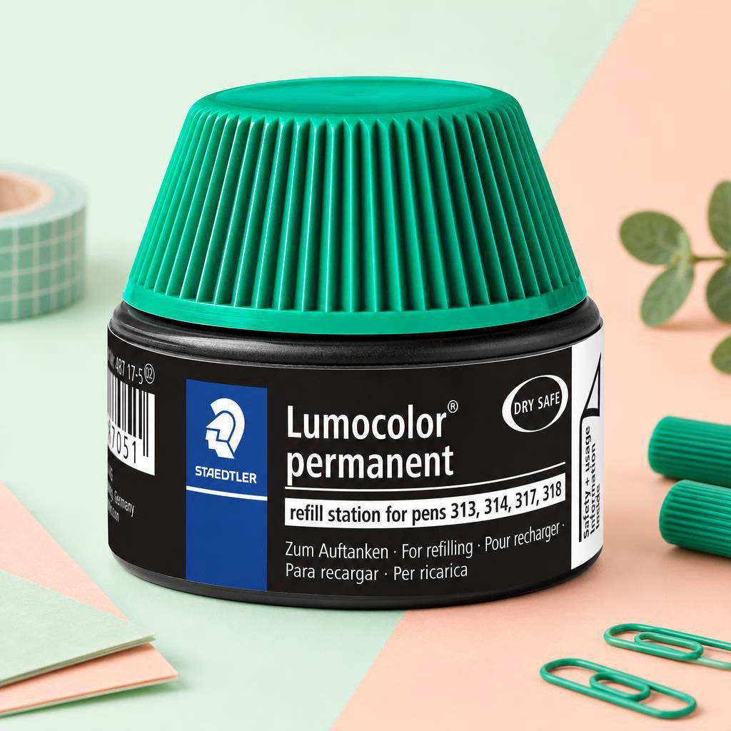 Generiert: [e4b3532e-ba7d-40dc-b802-c0d12d38f63a:1] Hauptbild – Lumocolor® permanent refill station 487 17 grün