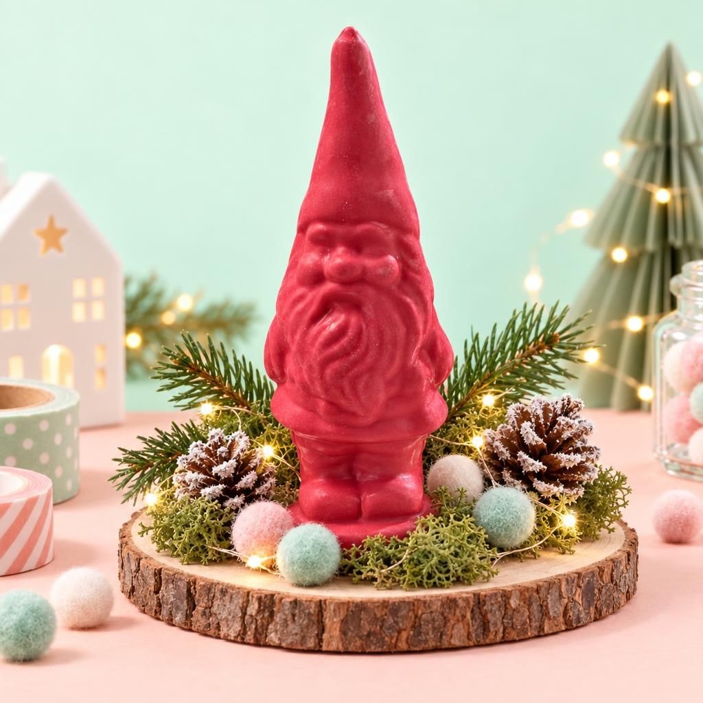 Fertiges Bastelwerk – Latexform Zwerg 17x6x5cm