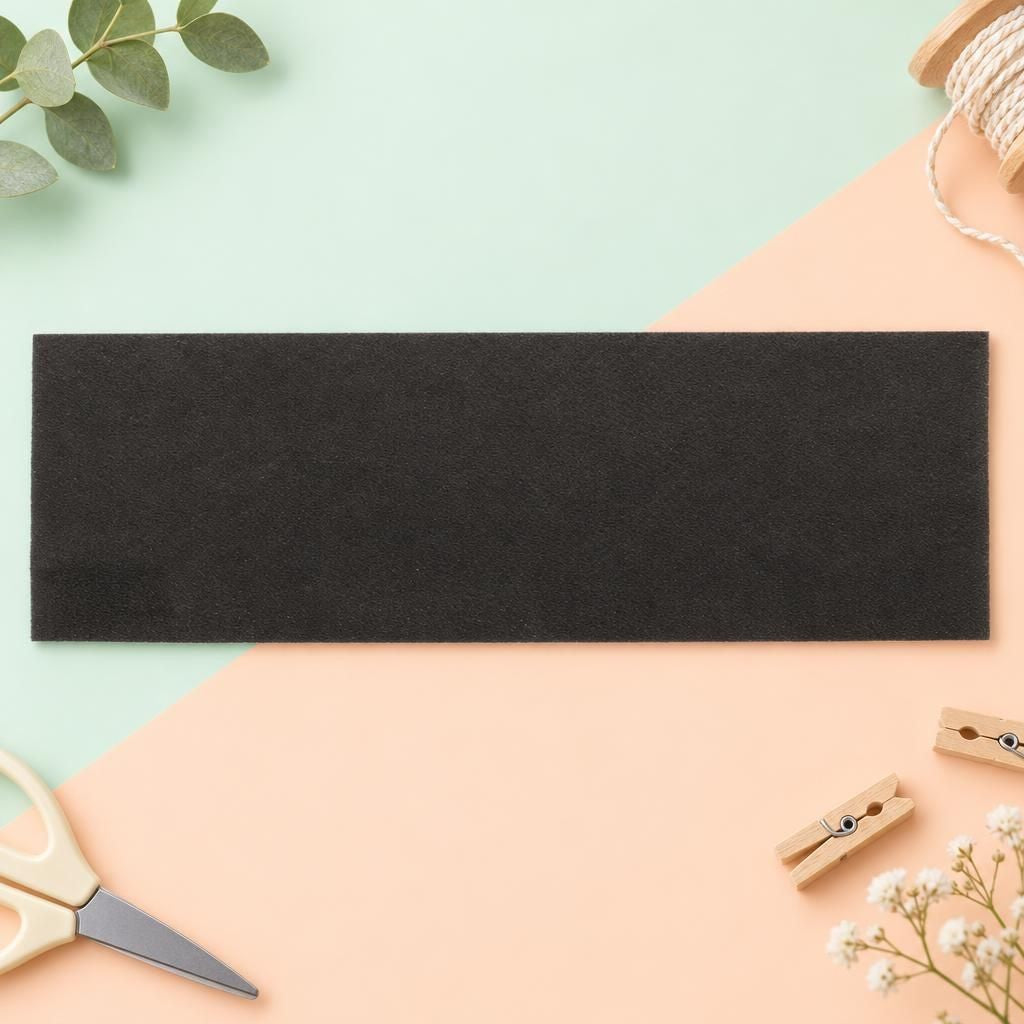 Hauptbild – Bastelfilz 20x30cm, 250g, 2St schwarz, 100% Polyester