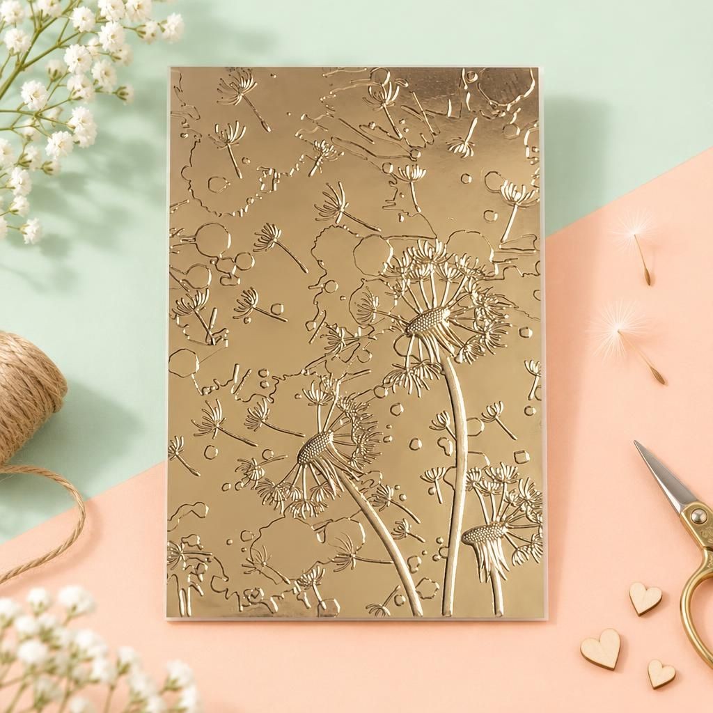 Generiert: Hauptbild – 3-D Textured Impressions Prägefolder - Löwenzahnwunsch