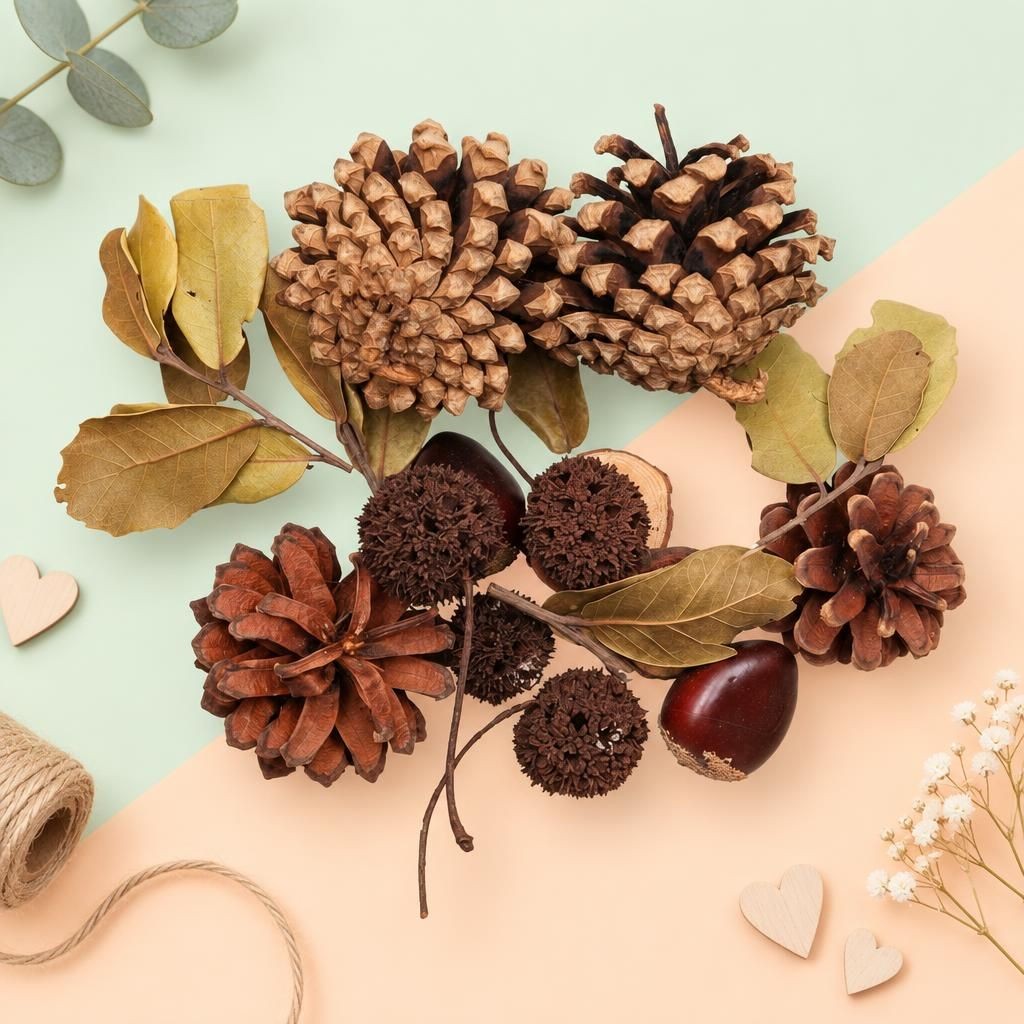 Generiert: Hauptbild – Zapfen-Mix Set 4, 70g mit Kastanien