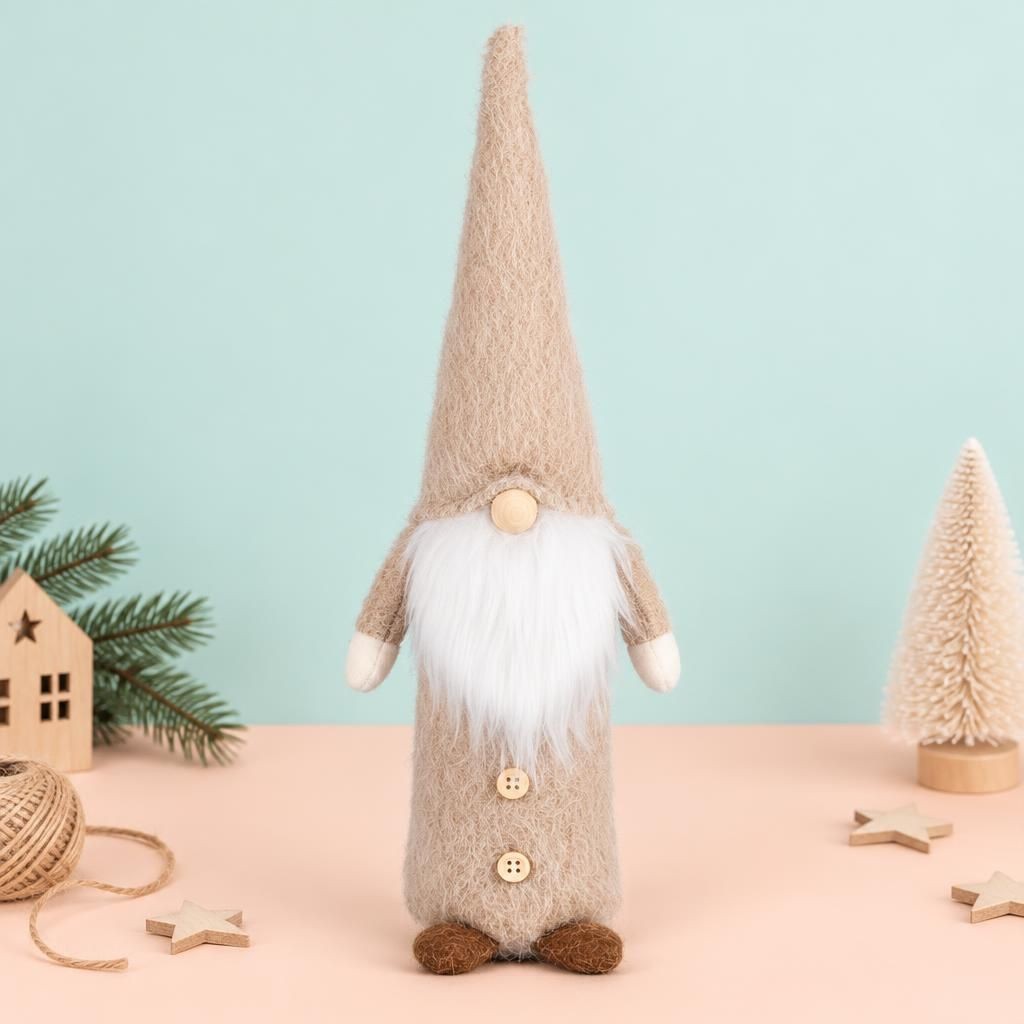Generiert: Hauptbild – Weihnachtswichtel, Plüsch natur, 11,5x8,5x38,5cm