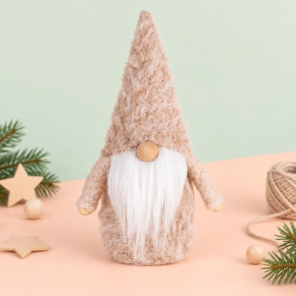 Generiert: Hauptbild – Weihnachtswichtel, Plüsch natur, 12x7,5x23cm