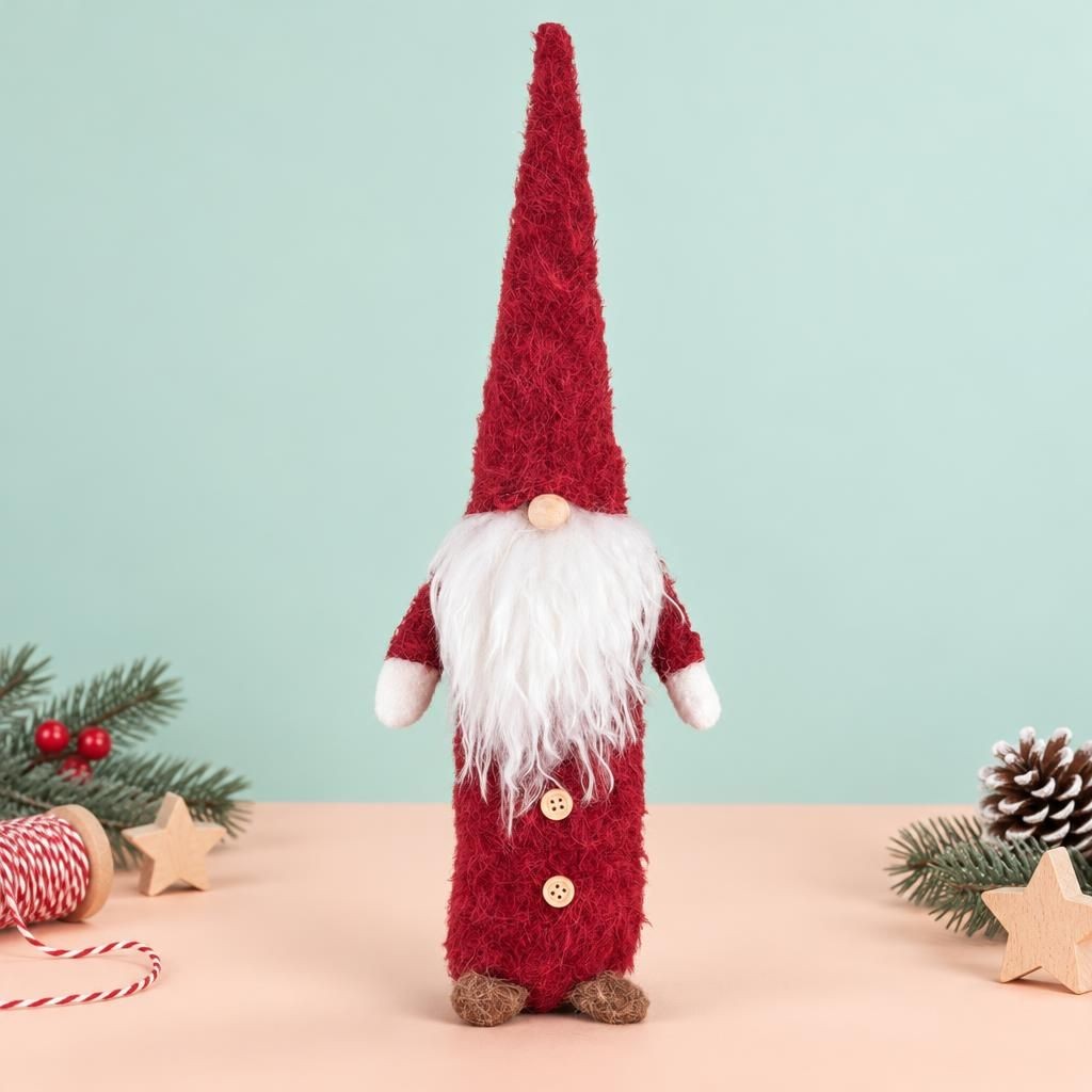 Generiert: Hauptbild – Weihnachtswichtel, Plüsch, rot 11,5x8,5x38,5cm