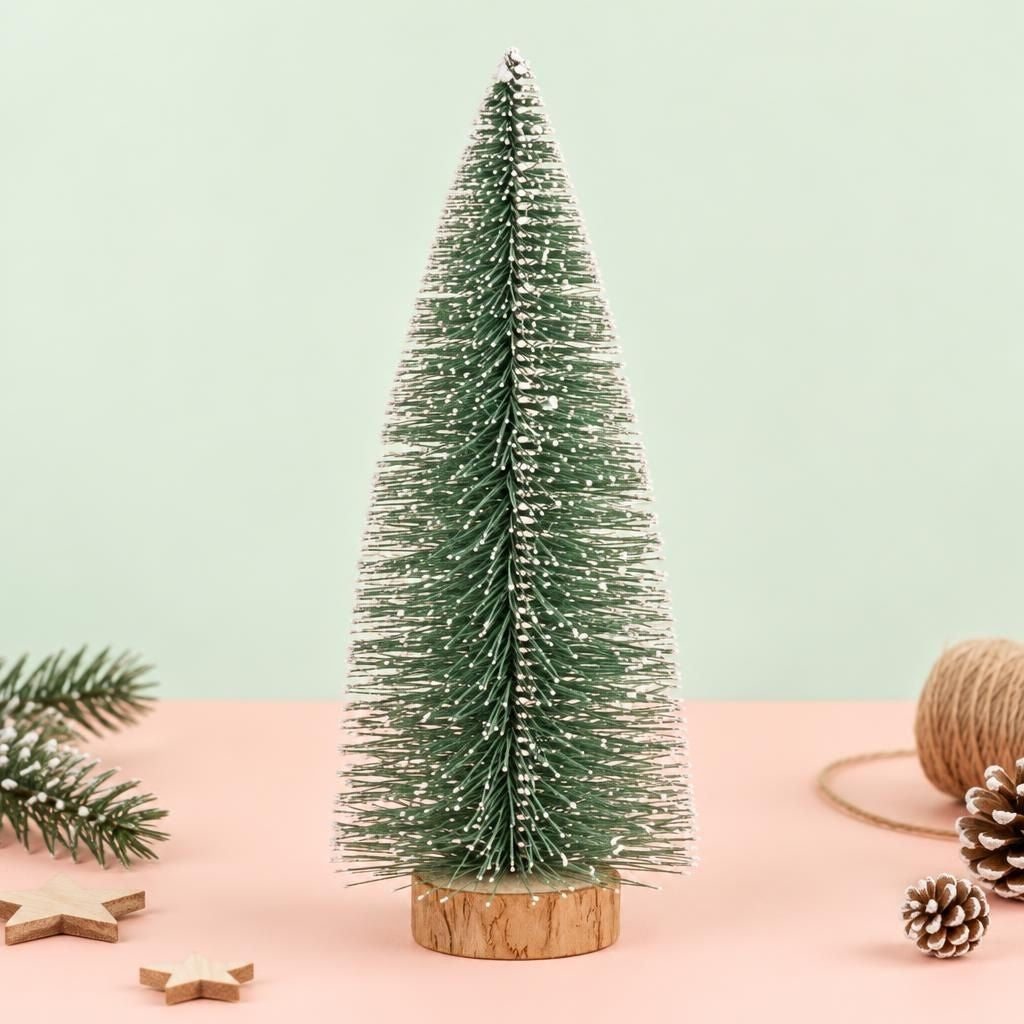 Generiert: Hauptbild – Tannenbaum mit Schnee 10x10x25cm