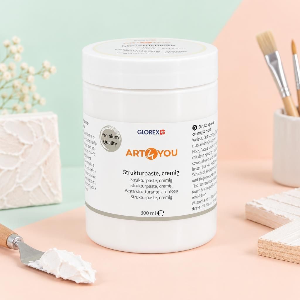 Generiert: [35b83e01-07a0-4c26-ac92-515621986161:1] Hauptbild – Strukturpaste cremig 300ml, Premium Qualtiät