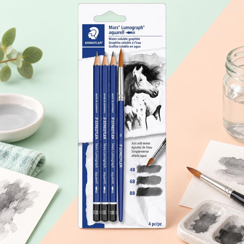 Generiert: [1a2ecb98-64e0-4160-b71e-07110d12588d:1] Hauptbild – Bleistift Mars® Lumograph® aquarell 100A