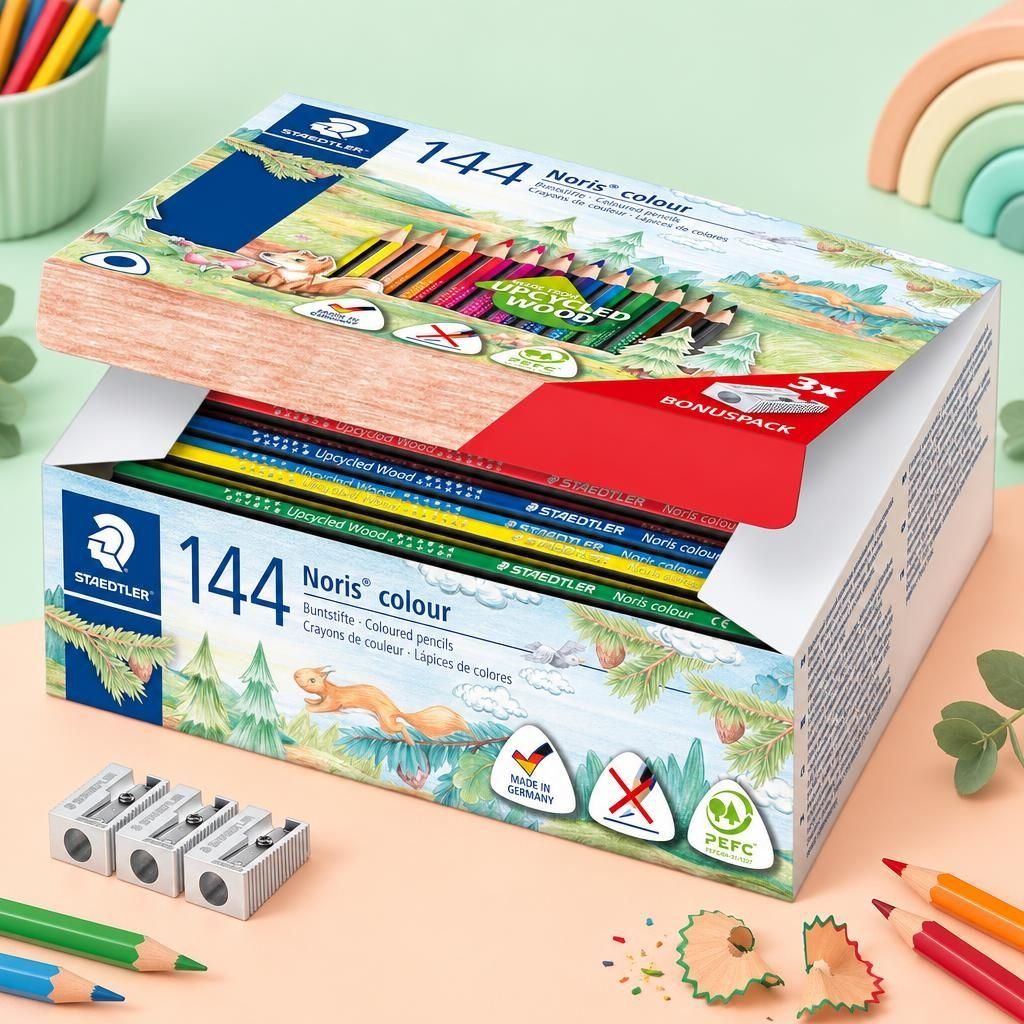 Generiert: [b0e95b82-6fc4-4c26-a39f-e7d9a3e9848e:1] Hauptbild – Buntstifte Noris® colour 187, Dreikant, 144er Box