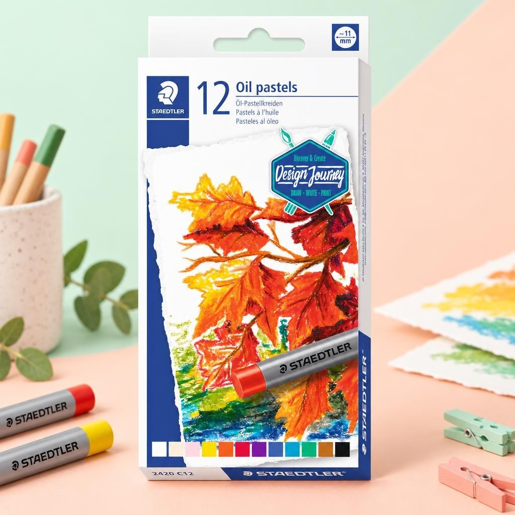 Generiert: [a64d4cef-656d-4a1c-b018-55efae8a5d28:1] Hauptbild – Buntstifte STAEDTLER® 2420, Oil Pastels, 12er