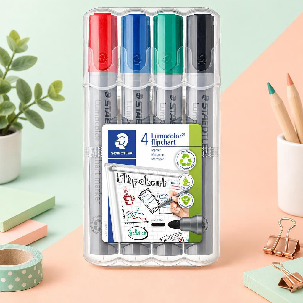 Generiert: [e218f12c-798b-4555-b7da-1bf2870e4993:1] Hauptbild – Lumocolor® flipchart marker 356 multi-color 4er Box