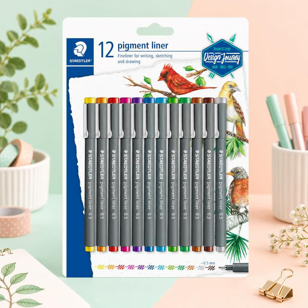 Generiert: [a3fdb181-8136-4e07-a98e-c0109a433a22:1] Hauptbild – pigment liner 308 multi-color 0.5mm, 6er Basic