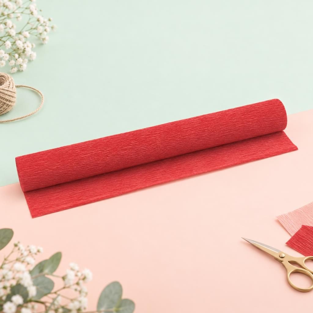 Hauptbild – Floristik Krepp-Papier rot