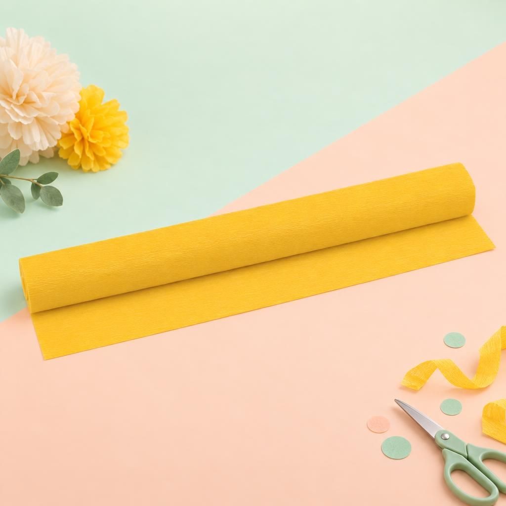 Hauptbild – Floristik Krepp-Papier gelb