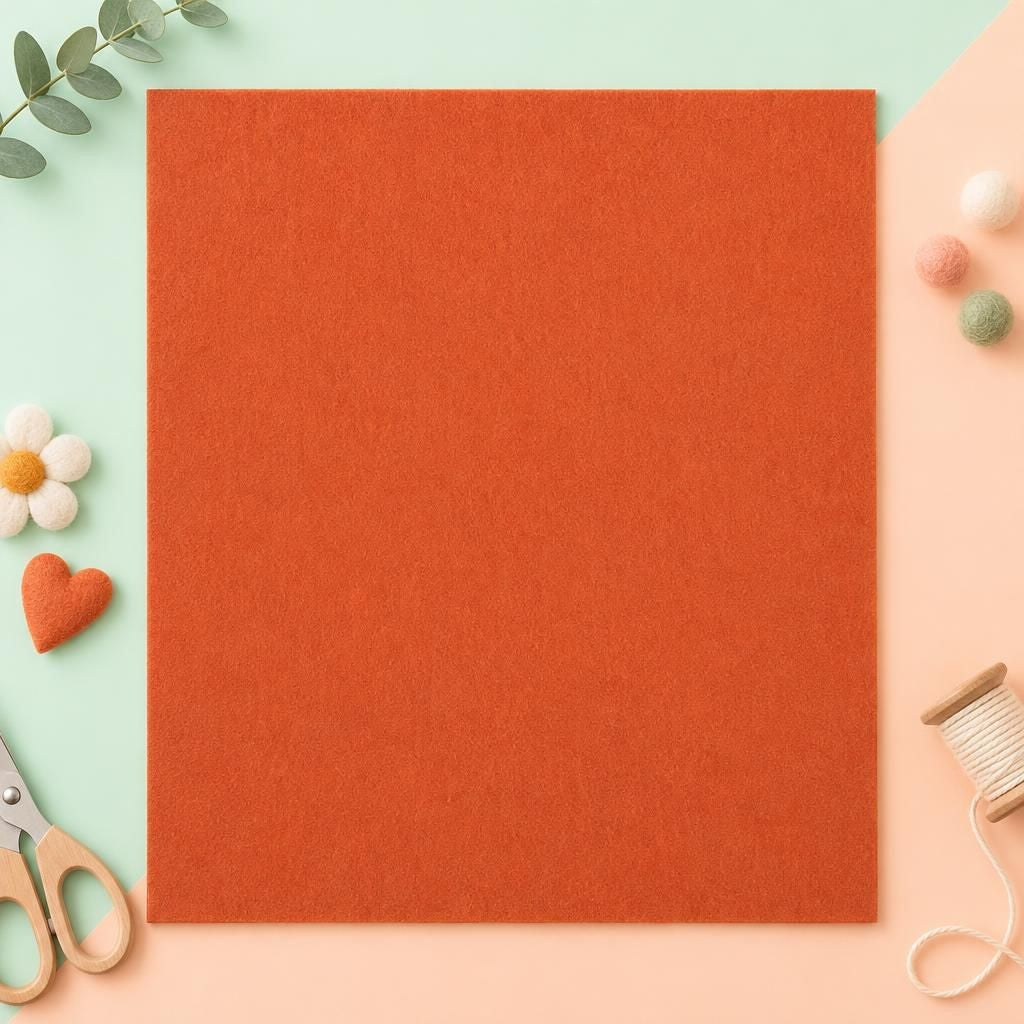 Generiert: Hauptbild – Bastelfilz 3mm 1Bg orange
