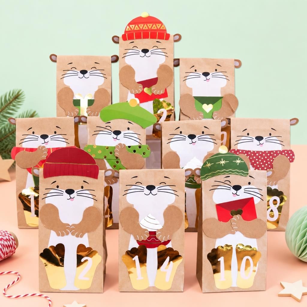 Hauptbild – Adventskalender mit Stanzteilen - Otter