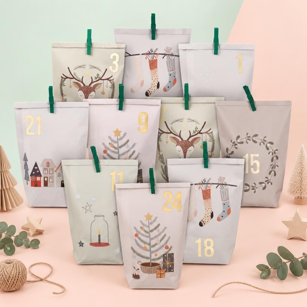 Hauptbild – Adventskalender bedruckt - Hygge