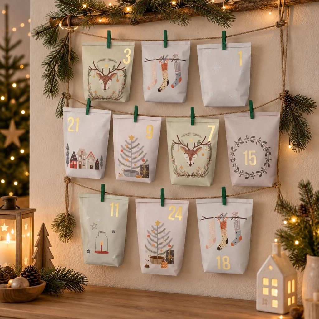 Fertiges Produkt – Adventskalender bedruckt - Hygge