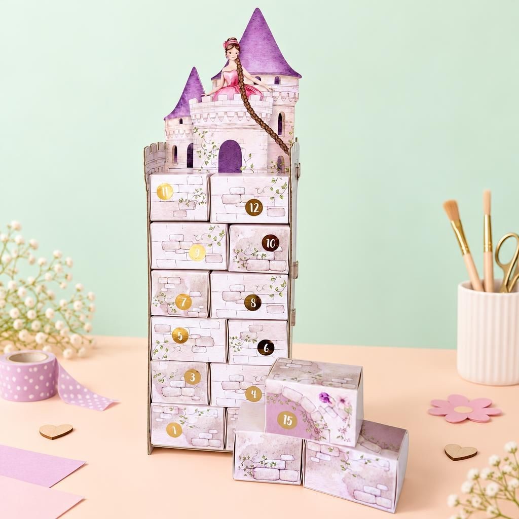 Hauptbild – Adventskalender Bastelset - Rapunzels Turm