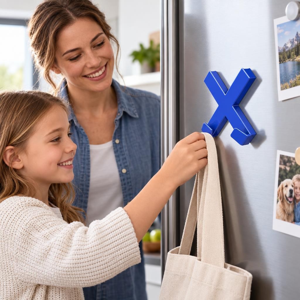Mit Menschen – MEGA Magnet CROSS XL DAHLE 95550 Blau, 10 Stück