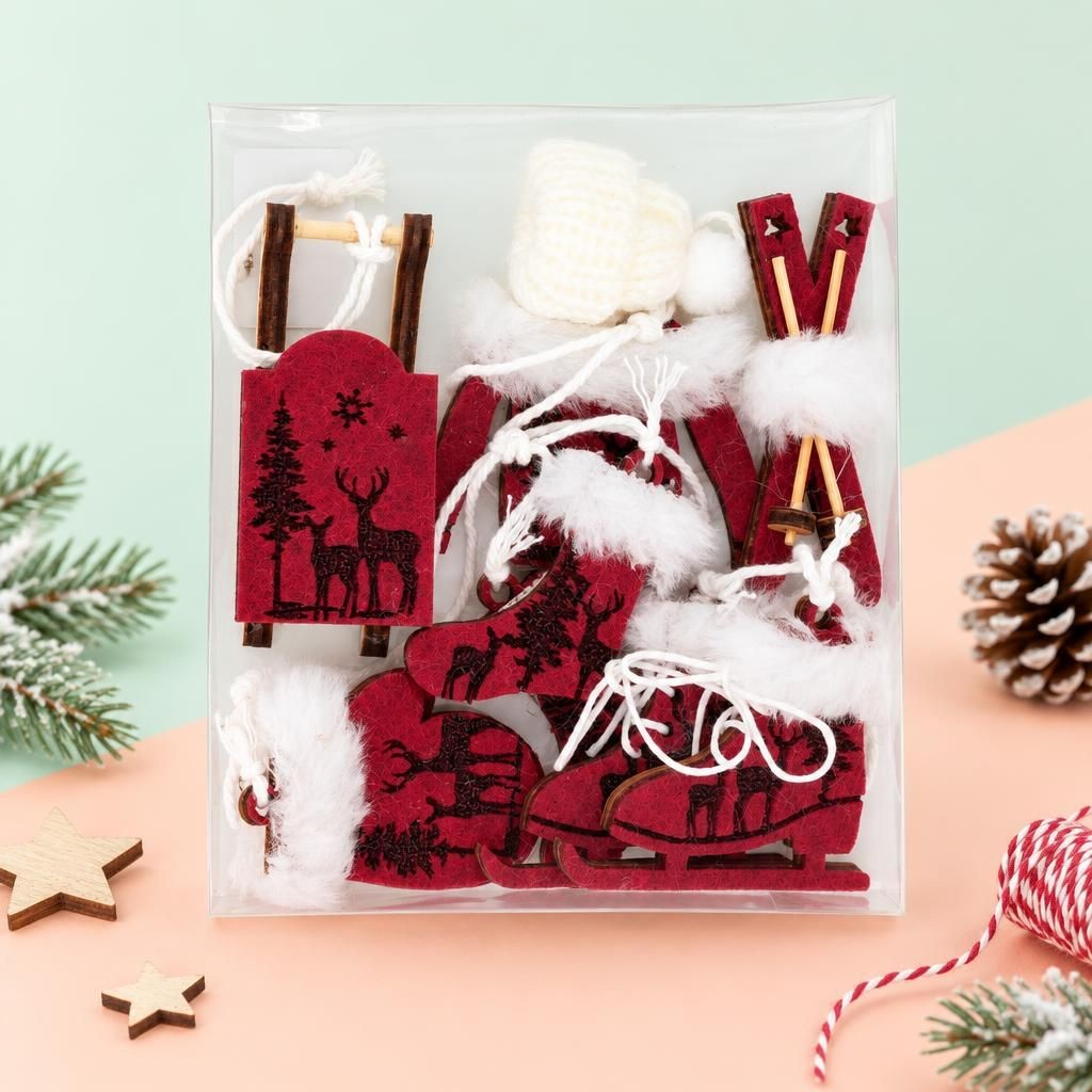 Hauptbild – Winterdeko Set, rot