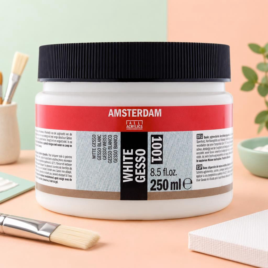Generiert: [def5323b-da32-4f7e-87fe-4aee17b16fd8:1] Hauptbild – Amsterdam Gesso Weiß Gefäß 1001 Flasche 250 ml