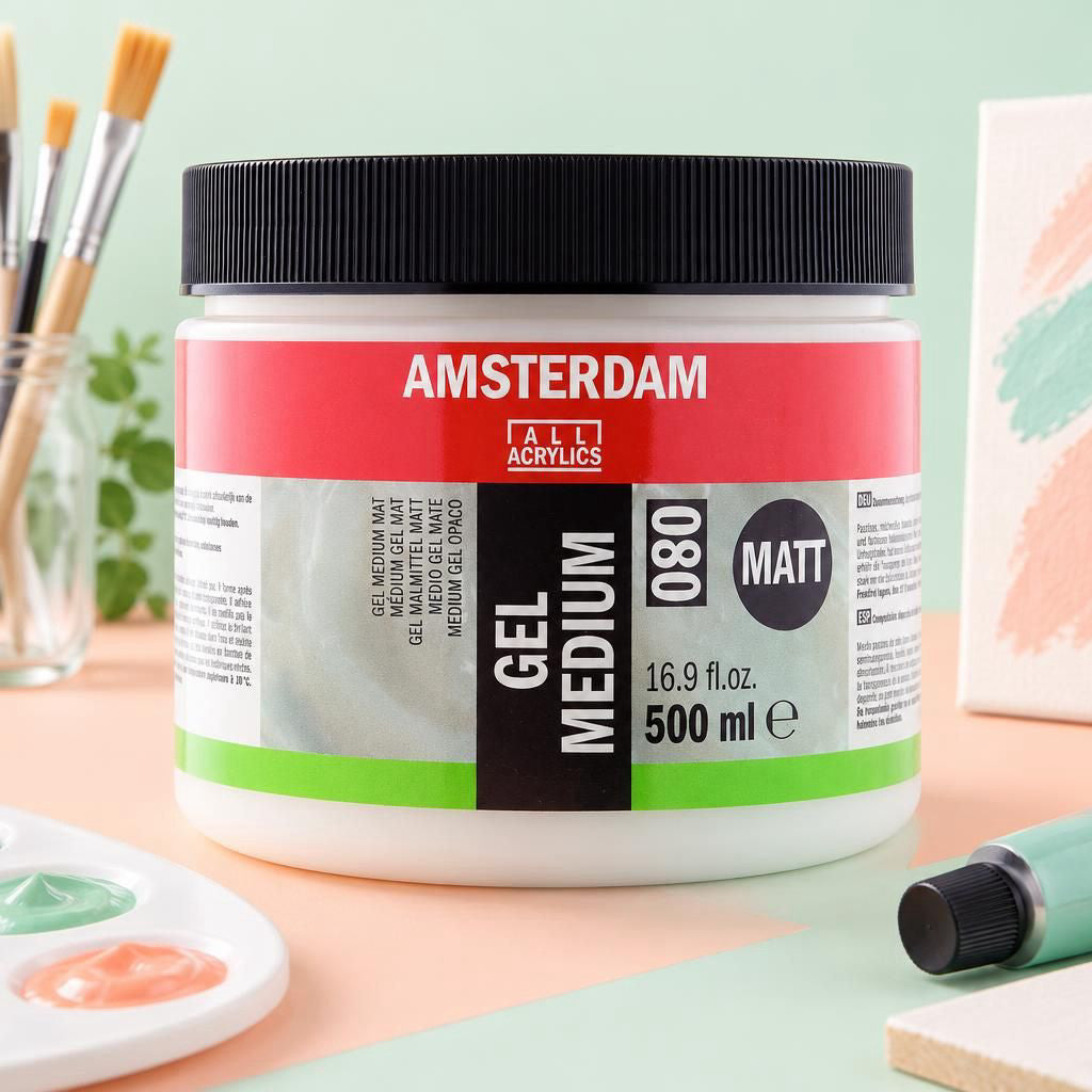 Generiert: [537a0fd0-16c1-4db2-89b6-192cbe39c876:1] Hauptbild – Amsterdam Gel Malmittel Matt Gefäß 080 Flasche 500 ml