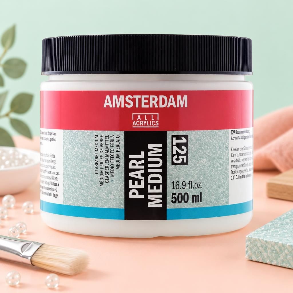 Generiert: [c32e1235-c2f9-434b-af39-10079b2b57f9:1] Hauptbild – Amsterdam Malmittel Glasperlen Gefäß 125 Flasche 500 ml