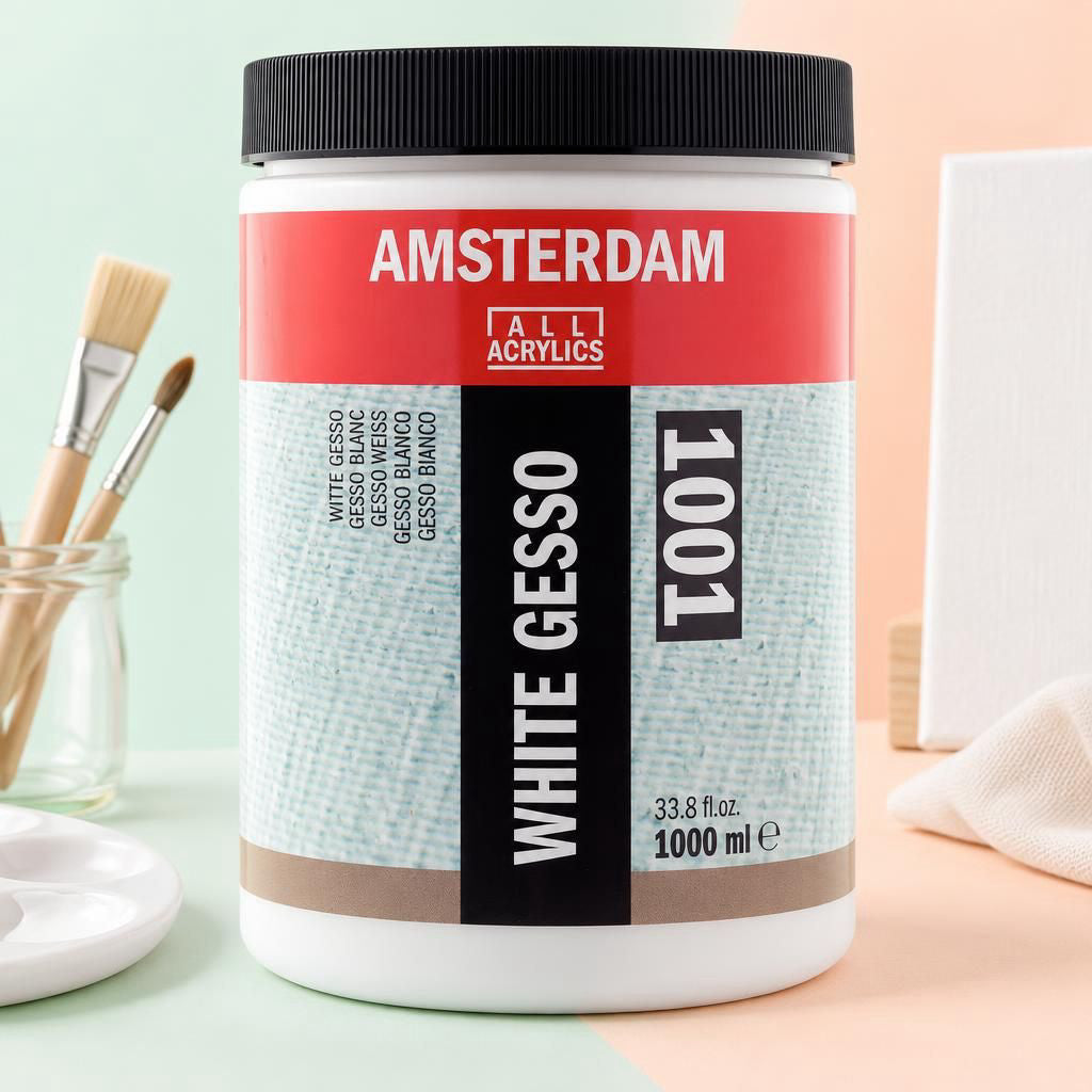 Generiert: [a91aa475-eddc-4382-861b-98f69884bbf4:1] Hauptbild – Amsterdam Gesso Weiß Gefäß 1001 Flasche 1000 ml