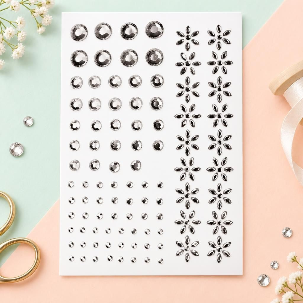 Hauptbild – P&D Crystal assortiert selbstklebend 70St 2-8mm