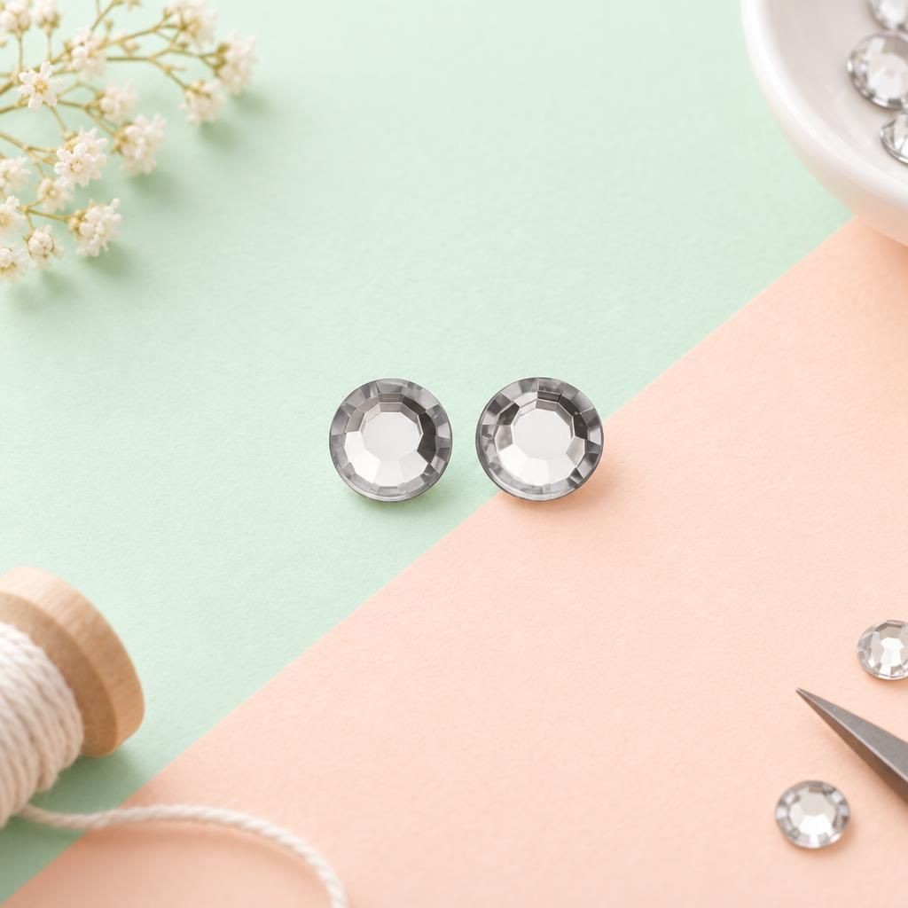 Hauptbild – P&D Diamanten rund 8mm crystal selbstklebend 80 Stck