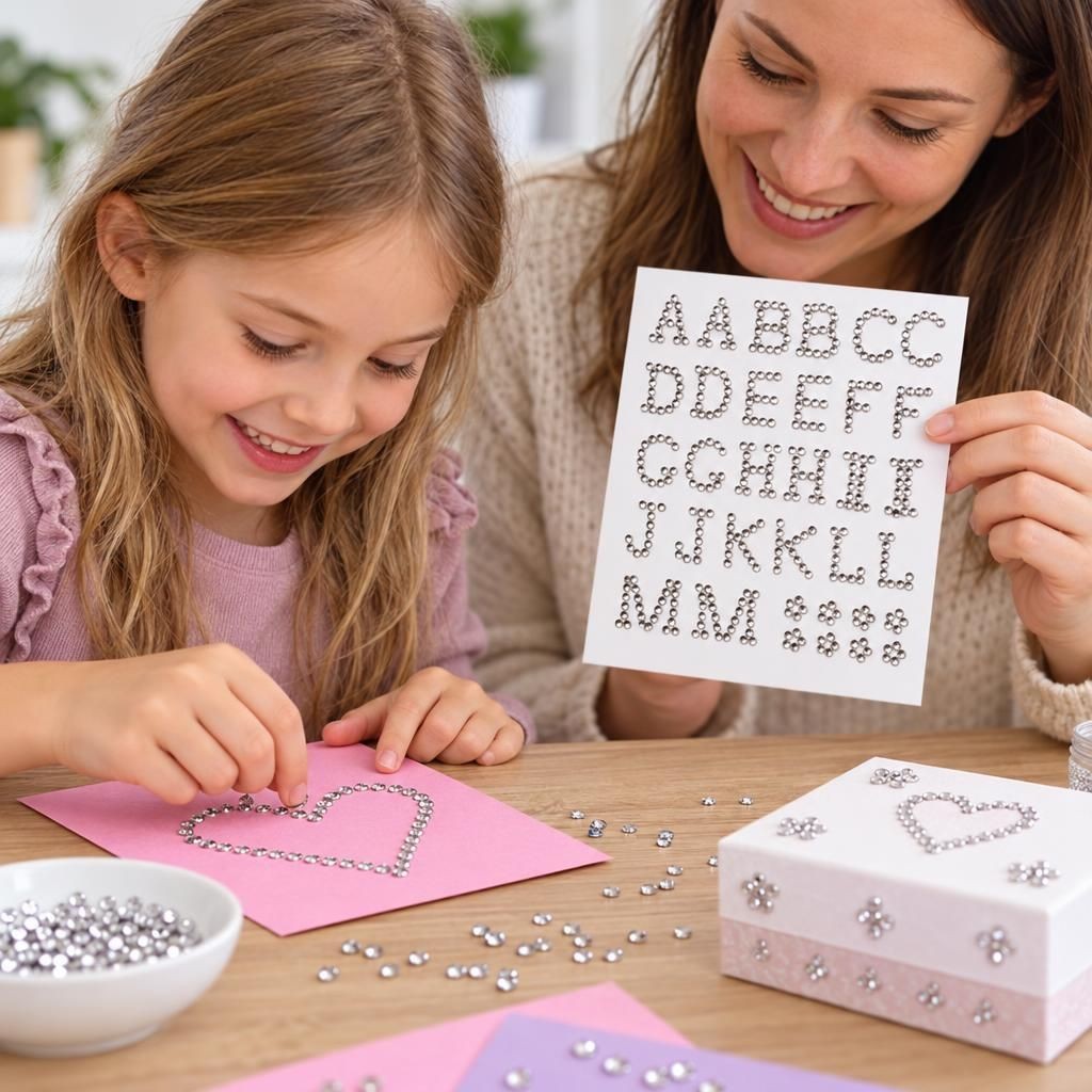 Mit Menschen – P&D Buchstabe 13mm A-M crystal selbstklebend (je 2 Stck)