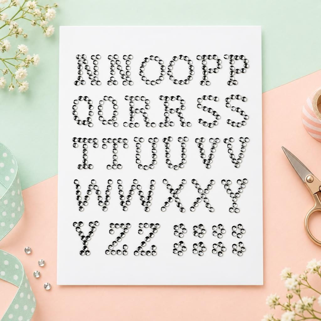 Hauptbild – P&D Buchstabe 13mm N-Z crystal selbstklebend (je 2 Stck)