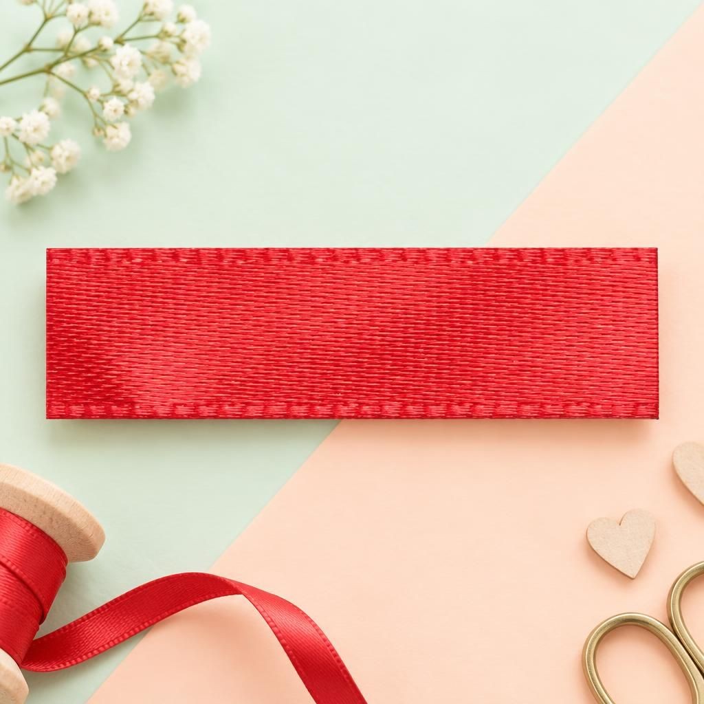 Generiert: Hauptbild – Satin Band 3mm 10m, rot