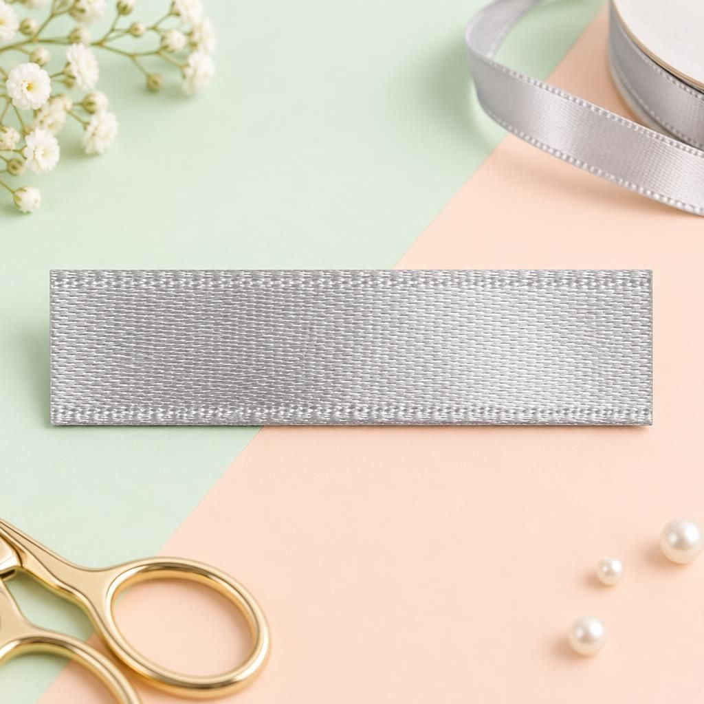 Generiert: Hauptbild – Satin Band 6mm 10m, silber