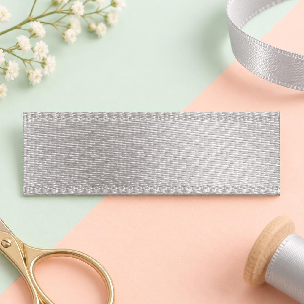 Generiert: Hauptbild – Satin Band 10mm 10m, silber