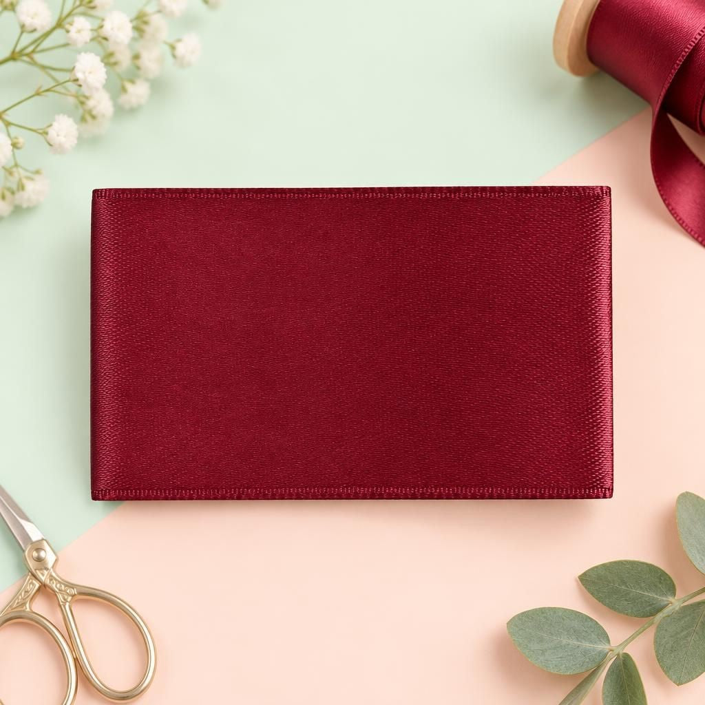 Generiert: Hauptbild – Satin Band 40mm 5m, bordeaux