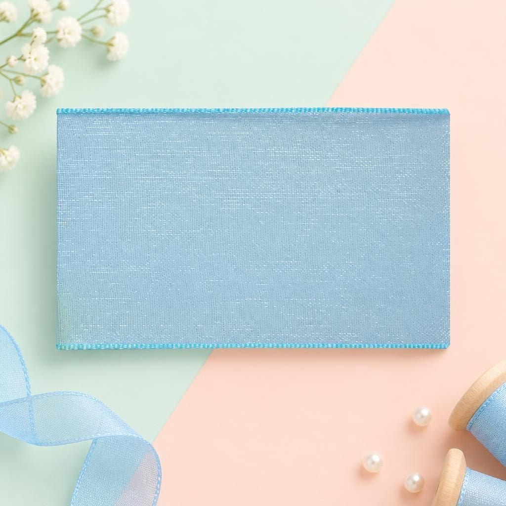 Generiert: Hauptbild – Organza Band 10mm 10m, hellblau