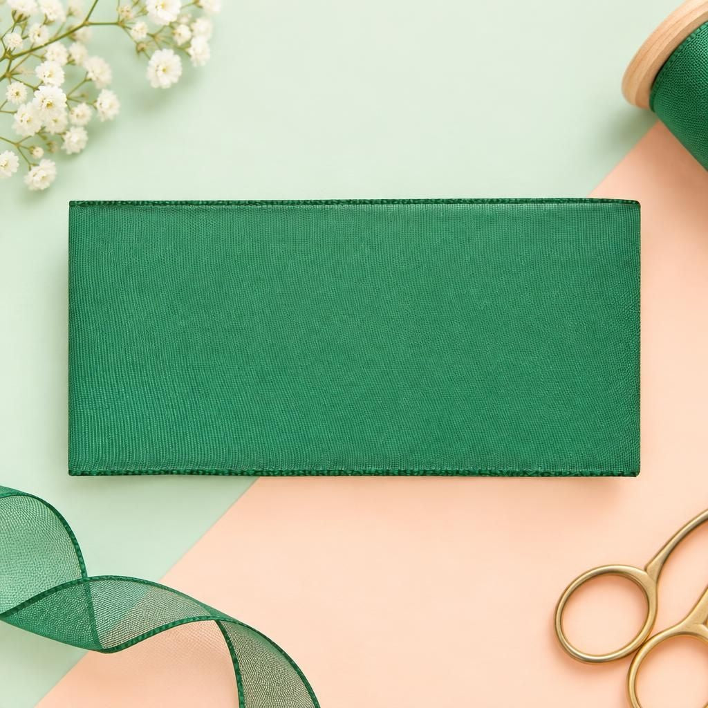 Generiert: Hauptbild – Organza Band 25mm 5m, dunkelgrün